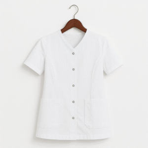 Blouse Femme Demi-Manches – Blouse Professionnelle Blanche